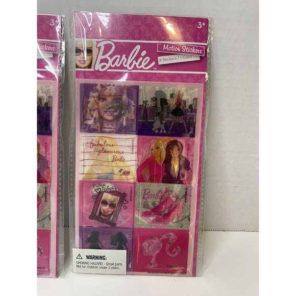 Sandylion Barbie Motion 8 Stickers & 1 Card (Pack of 2) - Picture 2 of 5